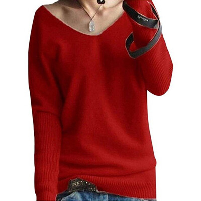 

〖Follure〗Fashion Women Winter Batwing Sleeve Solid Knitted Sweater Pullover Tops Blouse