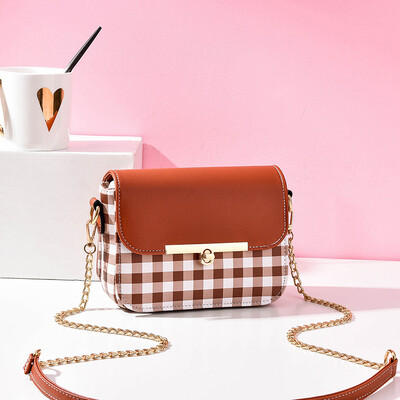 

Summer Colour-Coloured Chain Bag Ladys New Korean Chao Baitie Single Shoulder Slant Bag Fashion Square Bag