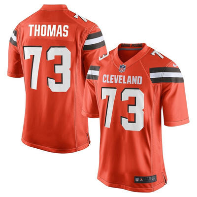 

Mens Football Jersey Cleveland Browns Joe Thomas Orange Game Jersey