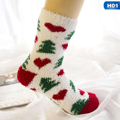 

New 2019 Women Sock Winter Warm Christmas Gifts Soft Cute Santa Claus Deer Socks Christmas Socks Cute
