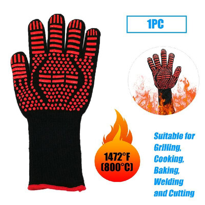 

Kitchen Gloves BBQ Heated Heat-resistant Multi-purpose Cooking Gloves Suitable for Grilling Cooking Baking Welding&Cutting