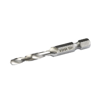 

Hex Shank Metric Thread -3M-4M5M6M-8M-10 Titanium-Coated HSS Drill&Tap Bits HSS4241 Hardness is Suitable for WoodPlasti