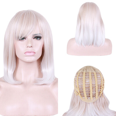 

〖Follure〗Sexy Gradient Gold Party Wigs Long Curly Hair Mixed Colors Synthetic Wig