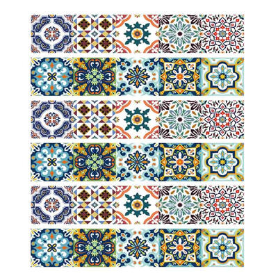 

6pcs 3D Waterproof Staircase Sticker DIY Home Tiles Stair Corridor Decor