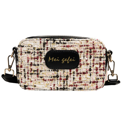 

Chic small bag female bag Korean version of the wild shoulder bag fashion letter chain slung saddle bag tide