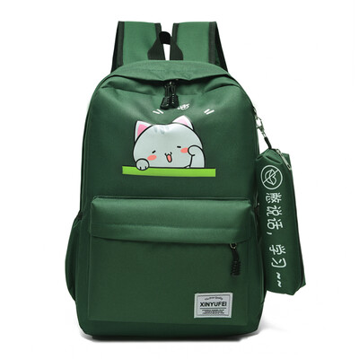 

A Simple Backpack for Senlin Senior High School Students Korean Edition Japanese Canvas Ins Wind Junior High School GirlsShould