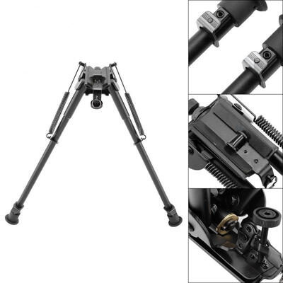 

Greensen 13-205inch Durable Aluminum Alloy Adjustable Tactics Rifle Bipod Stand for Hunting Shooting