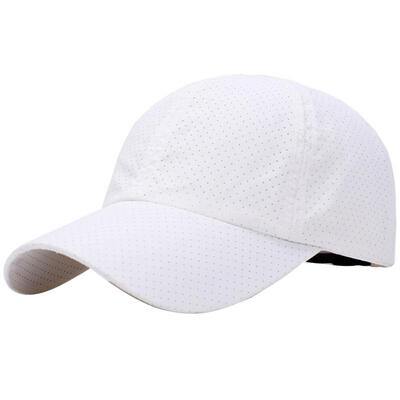 

Summer Solid Color Snapback Unisex Quick Dry Mesh Baseball Cap Outdoor Sun Hat