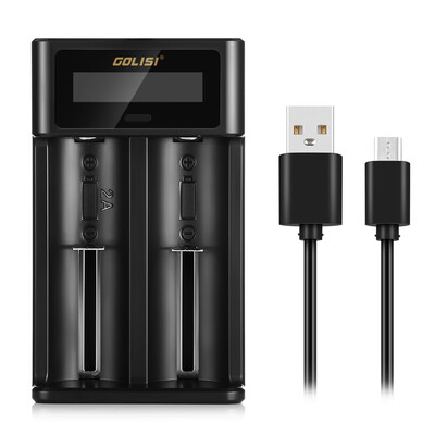 

GOLISI i2 Smart Battery Charger Screen Rechargeable Lithium-ion NiMH NiCd