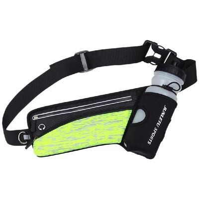 

Reflective Running Belt Outdoor Sports Hydration Waist Pack with Water Bottle Holder for Men Women Waist Fanny Bag Pouch