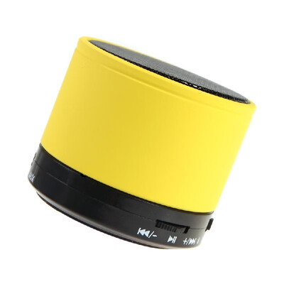 

Mini Bluetooth Stereo Wireless Speaker Subwoofer TF Card Slot Portable Metal Mic Answer Phone for iPhone iPad Samsung Yellow