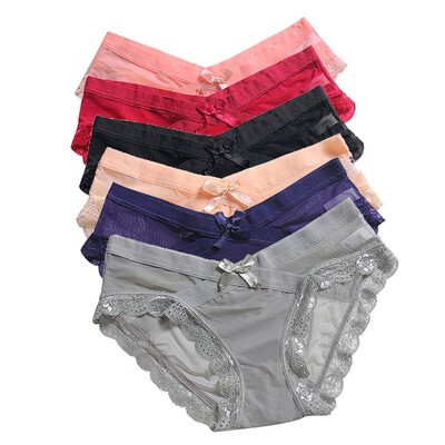 

Toponeto 6PC Women Lace Panties Thongs Underwear Seamless Briefs Lingerie Underwear