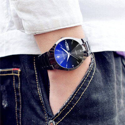 

Net red high school students watch mens mechanical watch waterproof fashion fashion Korean version concept simple leisure