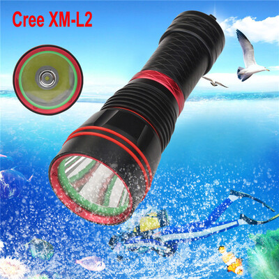 

Saidsome 5 Modes XM-L2 LED Scuba Diving Underwater 100M Flashlight Zoom Torch Waterproof flashlight lamp