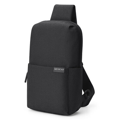 

Scarecrow MEXICAN Mens Chest Bag Casual Shoulder Messenger Bag Fashion Outdoor Sports Pocket Travel Small Backpack MMBD05190054BK01A Black