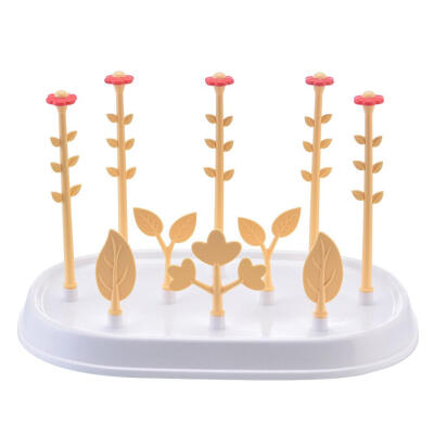 

Bottles Drain Rack Tree Shape Drying Rack Storage Nipple Shelf Baby Care