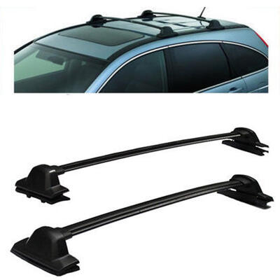 

Ktaxon For 2007-2011 Honda CRV Top Rail Rack Cross Bars Carrier Black Roof