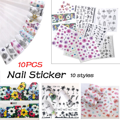 

〖Follure〗DIY Nail Applique Adhesive Flower Rattan Nail Sticker Lace Design Nail Paste