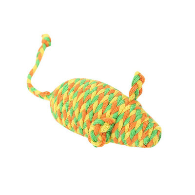 

Cat Pet Cotton Rope Weave Ball Kitten Cat Mouse Interactive Toy With Bell Cat Tease Play Chewing Rattle Scratch Catch Toy