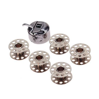 

Household Industrial Sewing Machine 1pc Bobbin Case 5pcs Bobbins