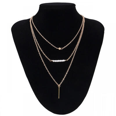 

Fashion Choker Women Chain Necklaces Charm Jewelry Chunky Multilayer Bib Pendant Ornaments