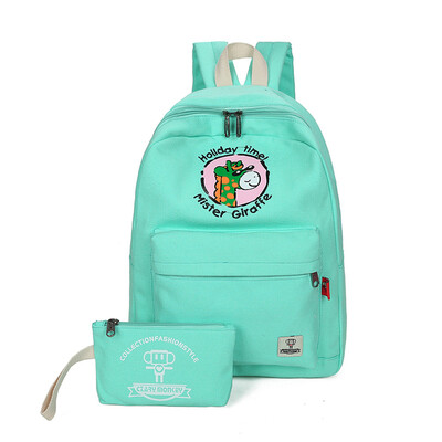 

Tailored Women Teenage Girl Boy Zipper Backpack School Bags Fashion Shoulder Bag