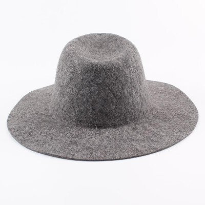 

Vintage Unisex Women Men Wool Felt Hat Wide Brim Foldable Sun Beach Cap Sombreros Fedora Trilby Hat