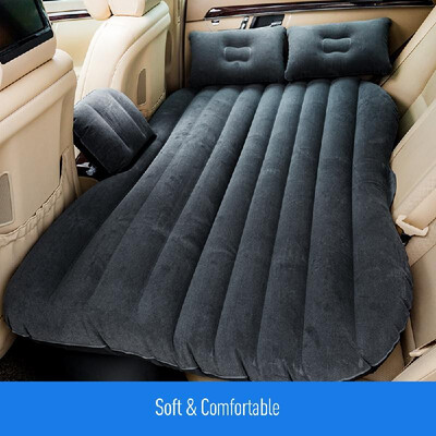 

Car Travel Inflatable Mattress Air Bed Cushion Portable Camping Universal for SUV Extend Air Couch with Two Air Pillows