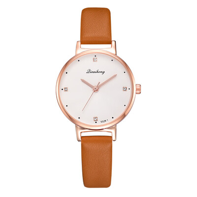 

Fashion watch new pu strap quartz watch trend simple wild ladies watch