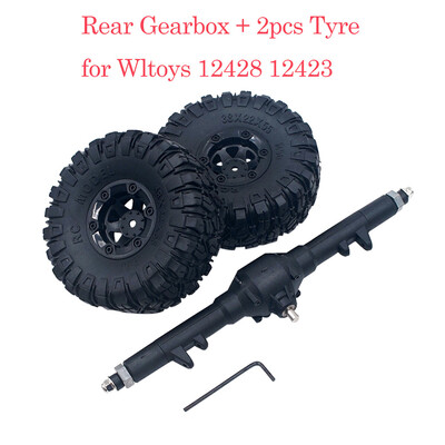 

Siaonvr RC Car Spare Parts Rear Axle Rear Gearbox 2pcs Tyre for Wltoys 12428 12423