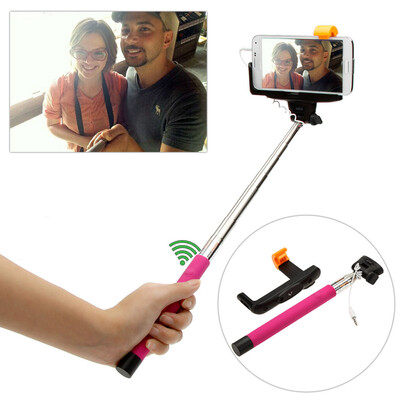 

Wired Cable Remote Shooting Control Shutter Selfie Self-timer Extendable Monopod Handheld Grip Pole Stick for iPhone Samsung Sony