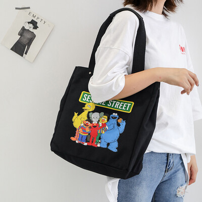

Bag womens bag student net red shoulder bag women large canvas bag women ins wind Harajuku
