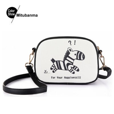 

Beibaobao 2019 New Crossbody Bags For Women Mini Pu Leather Women Messenger Bags Animal Printing Shoulder Bag For Girls