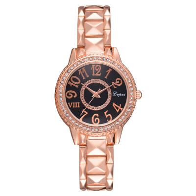 

Best Selling Womens Watches Gold Roman Numerals Dial Ladies Casual Dress Gift Clock Alloy Strap Quartz Wristwatch