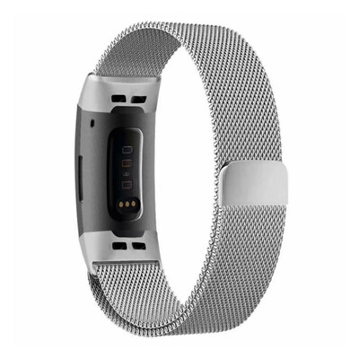 

For Fitbit Charge3 Milan Strap With 316L Stainless Steel Milan Ring Replacement Wristband
