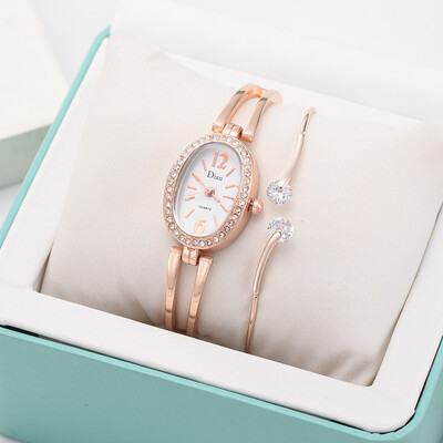 

RM Light Luxury Lady Temperament Watch Bracelet Set Chain Watch Birthday Gift