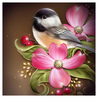 

5D DIY Diamond Painting Flowers Bird Cross Stitch Embroidery Rhinestones