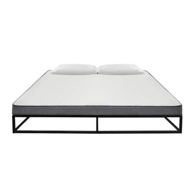

10 Inch Platforma Low Profile Bed FrameMattress FoundationWood Slat SupportQueenKing