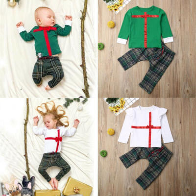 

2PCS Newborn Infant Baby Boys Girl TopsPants Autumn Clothes Outfits Pajamas UK