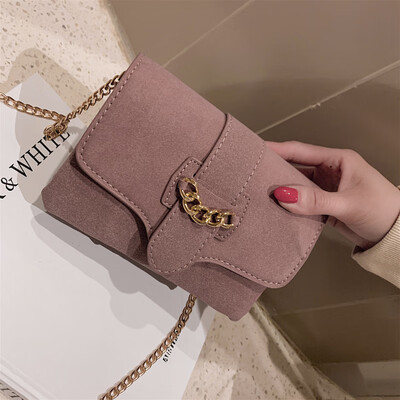 

Qiao Bani 2019 new South Korea Dongdaemun fashion frosted chain three-tier small square bag shoulder diagonal female bag tide