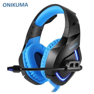 

ONIKUMA K1 LED Light 35mm Stereo USB Game Headset Headband with Mic