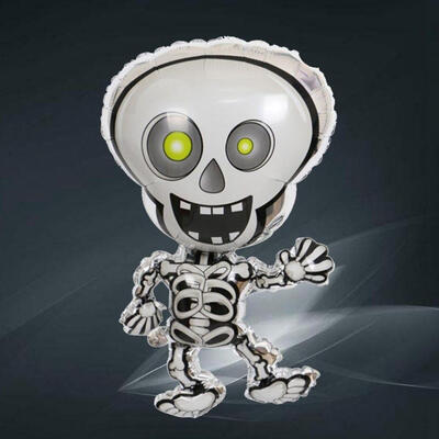 

Scary Dancing Skeleton Foil Balloon Bar KTV Party Decor Prop Skeleton Balloon