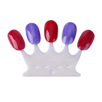 

50pcs Scrub Nail Art Display Board Detachable Crown Fake Nail Color Card