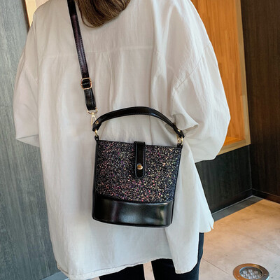 

French small bag foreign gas bucket bag summer handbag female bag new 2019 wild ins slung small bag