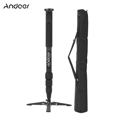 

Andoer TP-340C High Quality Portable Carbon Fiber Camera Monopod 34mm Larger Pipe Diameter with Three-Legged Supporting Stand 4 Se