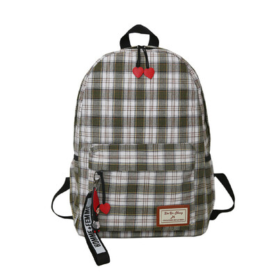 

Backpack female large-capacity backpack leisure bag multi-function shoulder bag striped backpack