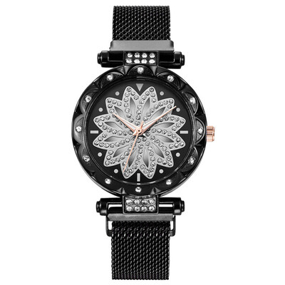 

Lucky Women Watches Turntable Dial Luxury Ladies Clock Fashion Quartz Wristwatch Casual Dress Gift High Quality Kol Saati