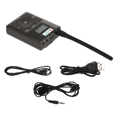 

HanRongDa HDR-831 Portable Stereo Digital FM Transmitter Mini FM Radio Station Broadcast with Mic Audio Launch 500 Meters TF Card