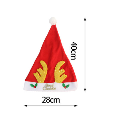 

〖Follure〗Christmas Party Elk Santa Hat Red And White Cap for Santa Claus Costume New