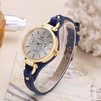 

Hot supply student table rivet fine strap personality ladies fashion quartz watch female models